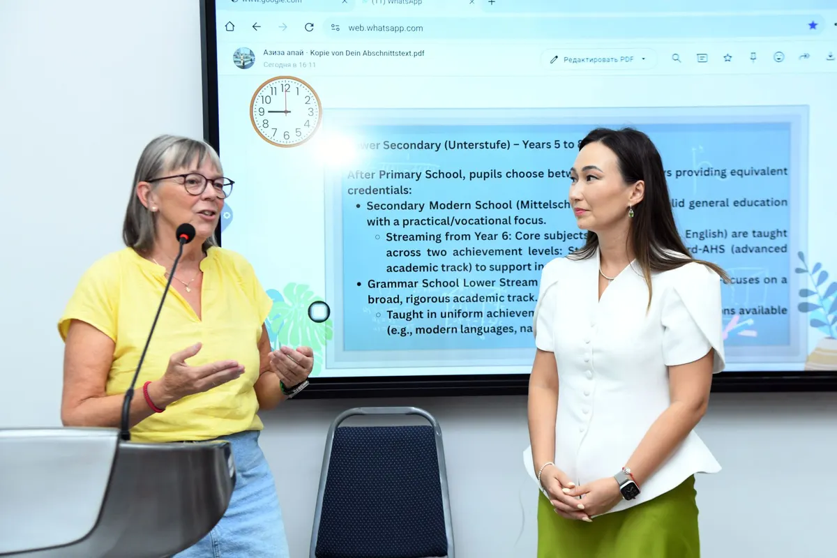 Болашақ бастауыш сынып педагогтерін шабыттандыру: Susanne Mayrhofer шеберлік сабағы